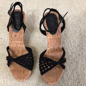 Ann Taylor Loft macrame shoes